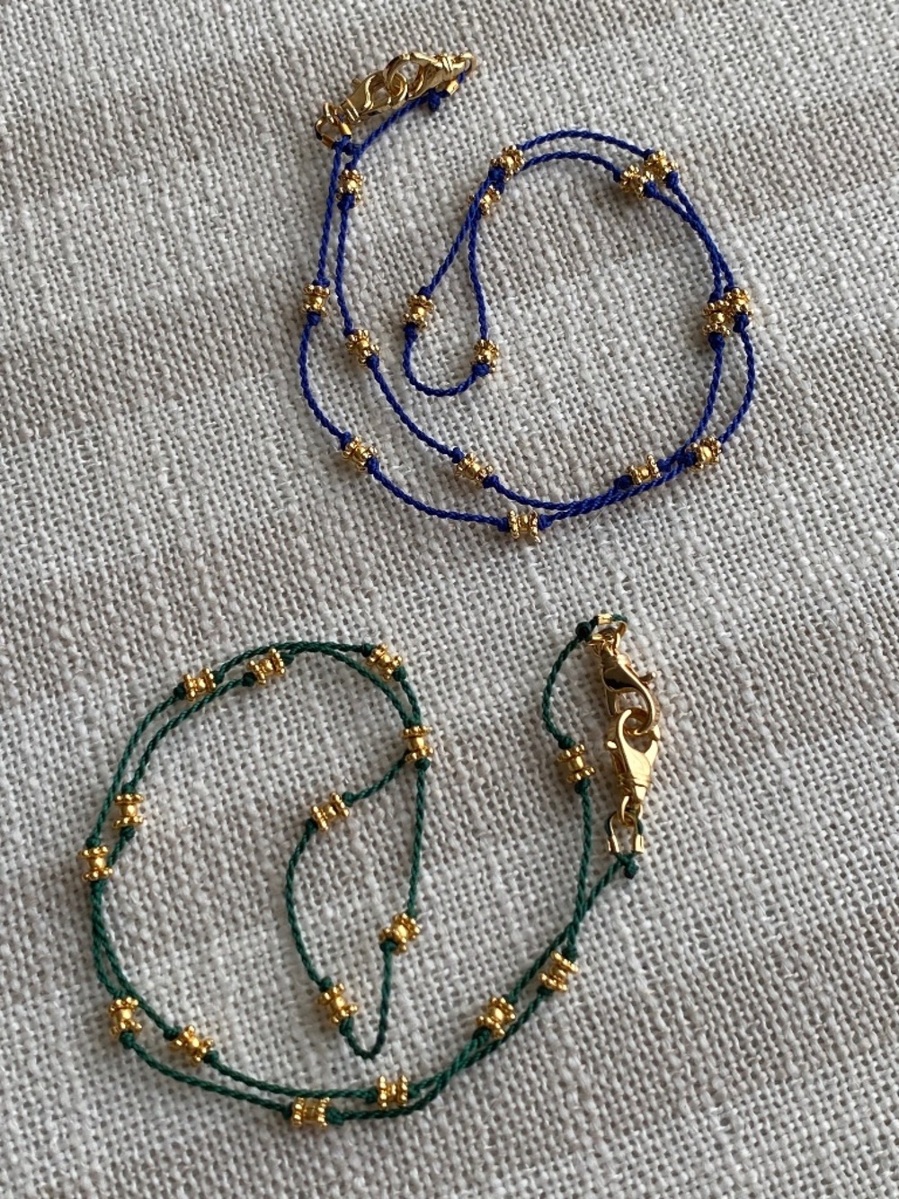 [2] Sezane Anita Necklaces Blue & Green NWT
